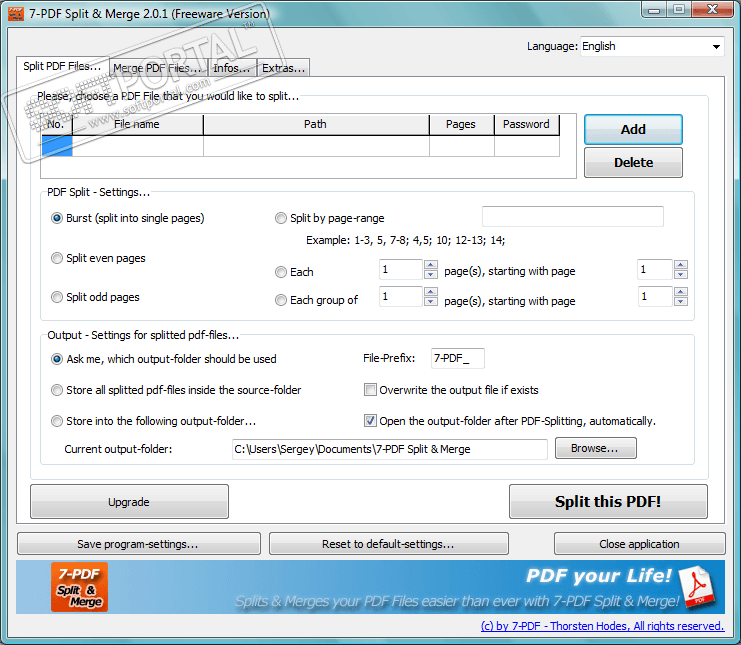 7-PDF Split & Merge 7.1.0