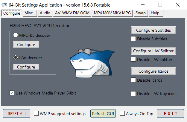 ADVANCED Codecs Portable 15.6.8