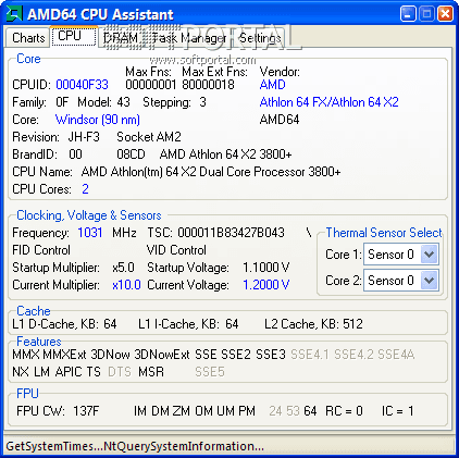 AMD64 CPU Assistant 0.10.3.366