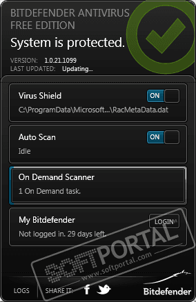 Bitdefender Antivirus Free 1.0.21.274