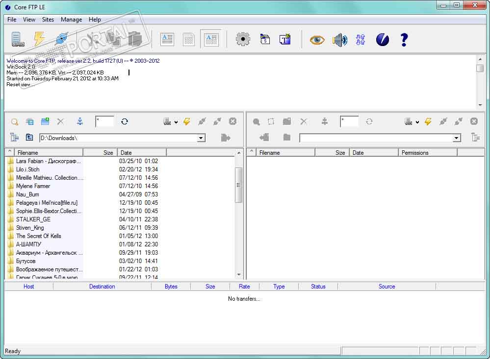 Core FTP 2.2 Build 1939