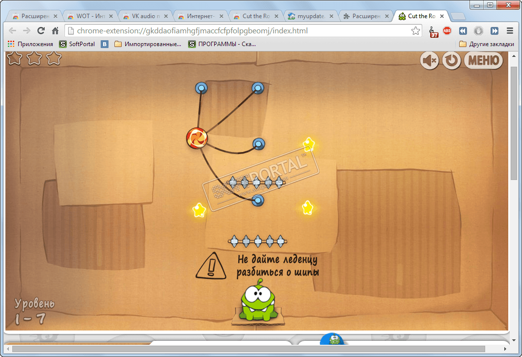 Cut the Rope 16 for Google Chrome