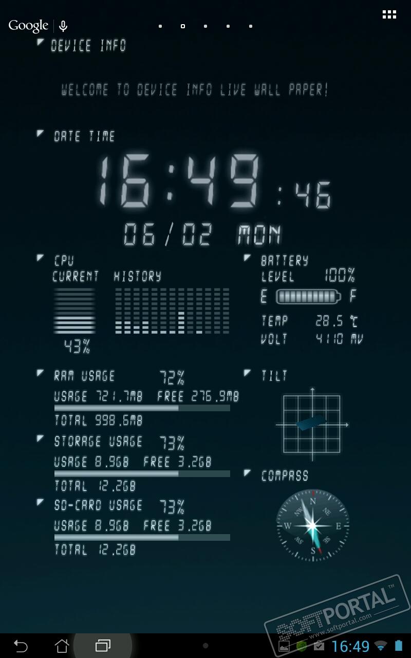 Device Info Live WallPaper 10.0.0