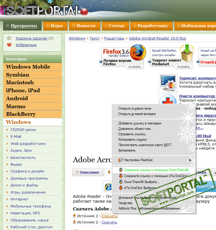 DownThemAll! 4.3.1 for Mozilla Firefox