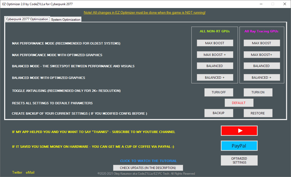 EZ Optimizer 2.0