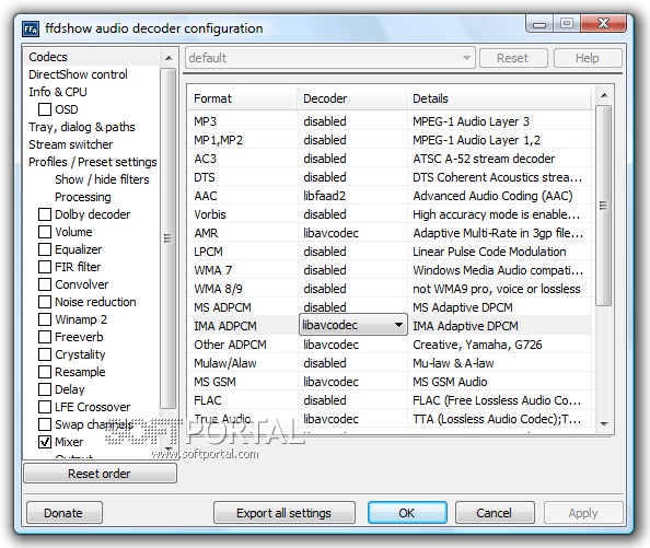 FFDShow MPEG-4 Video Decoder rev4530 2014-02-09