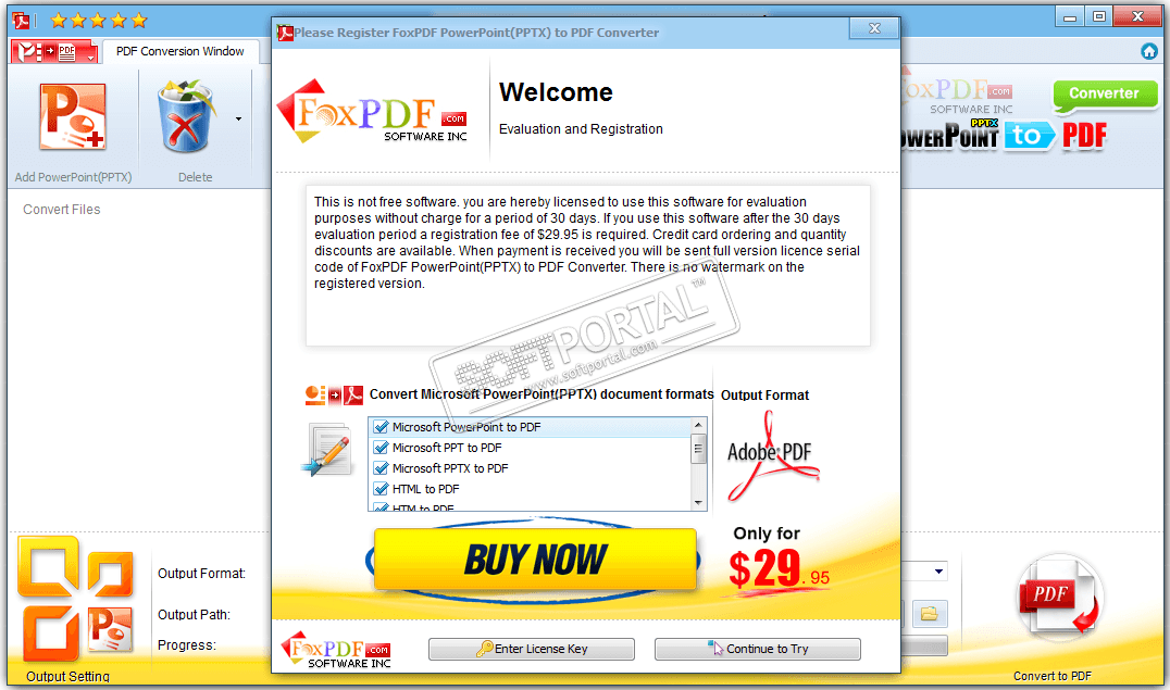 FoxPDF PPTX to PDF Converter 3.0