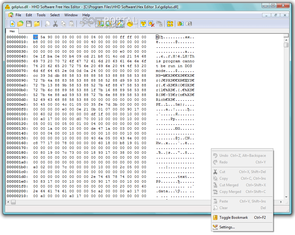 Free Hex Editor 6.54.02.6790