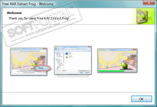 Free RAR Extract Frog 7.00