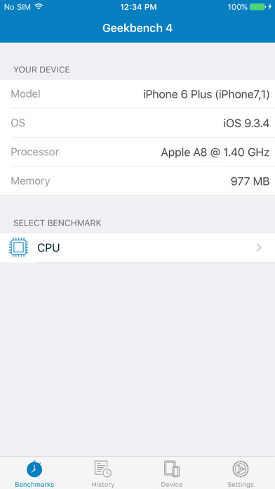 Geekbench 5.4.4 for iPhone, iPad