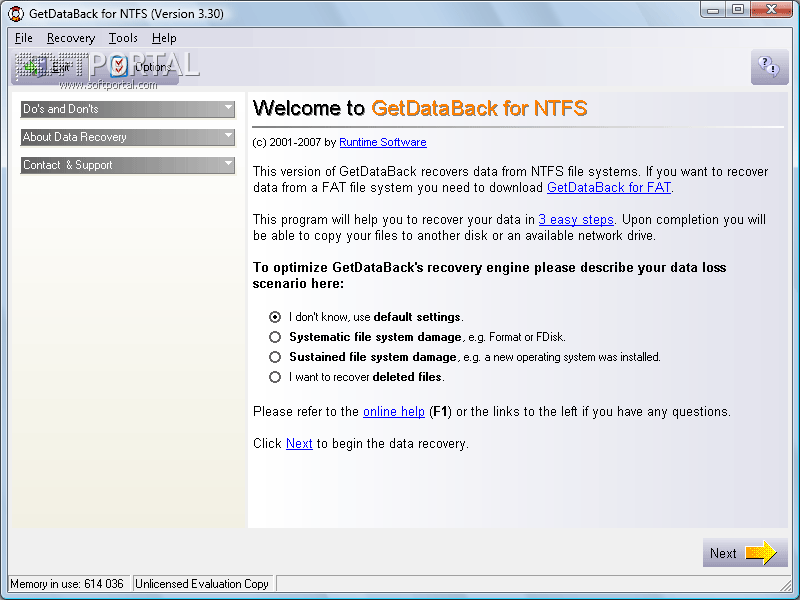 GetDataBack 5.55