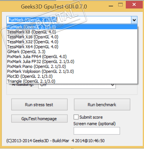 GpuTest 0.7.0