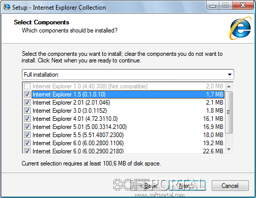 Internet Explorer Collection 1.7.2.1