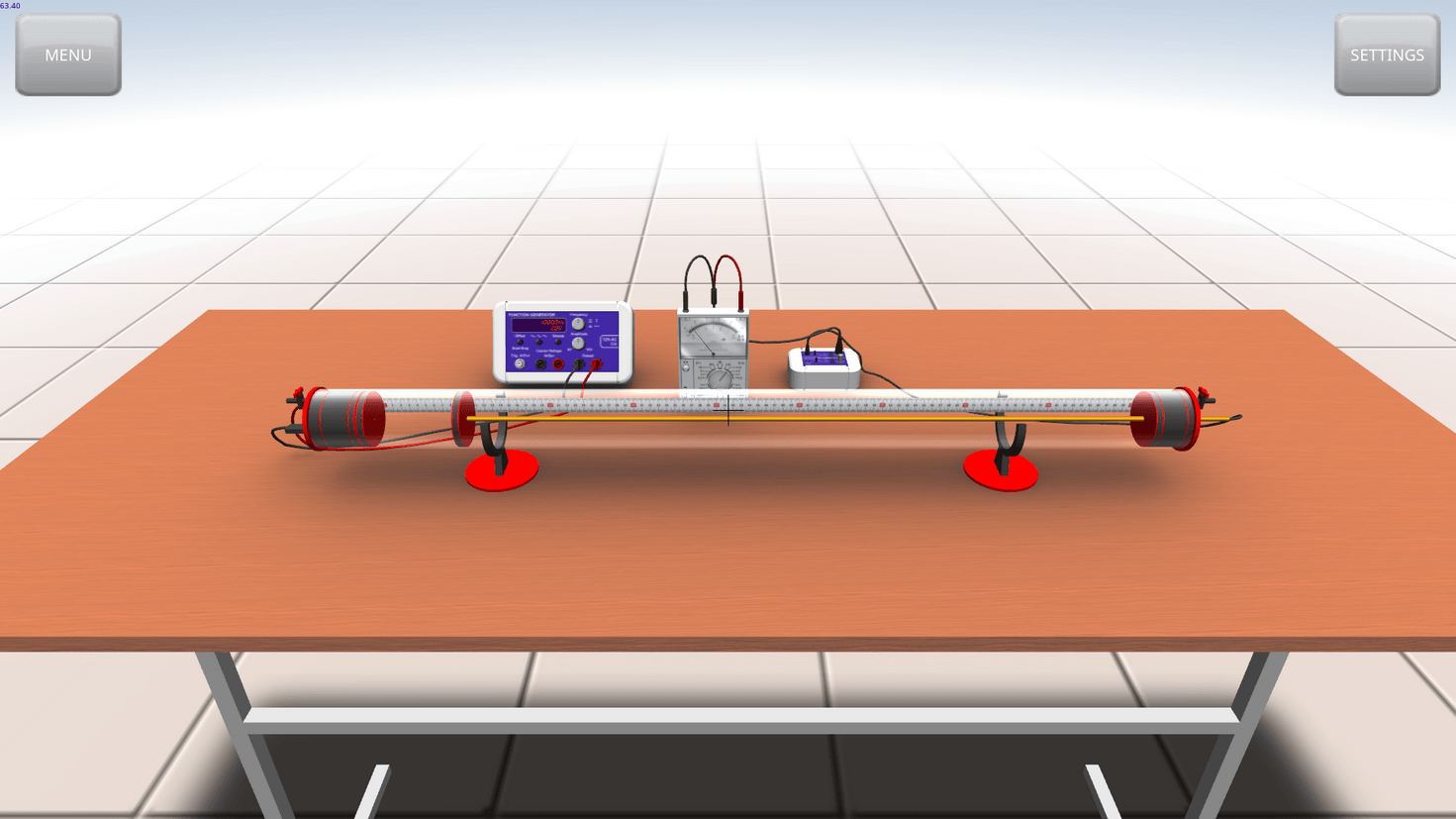 Investigation of standing sound waves in a Kundt 1.0 tube