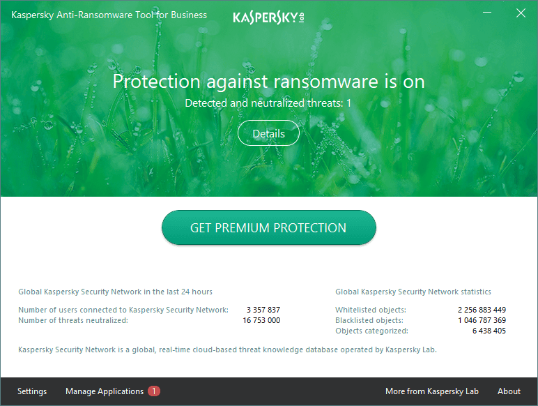 Kaspersky Anti-Ransomware Tool 5.0.0.92320