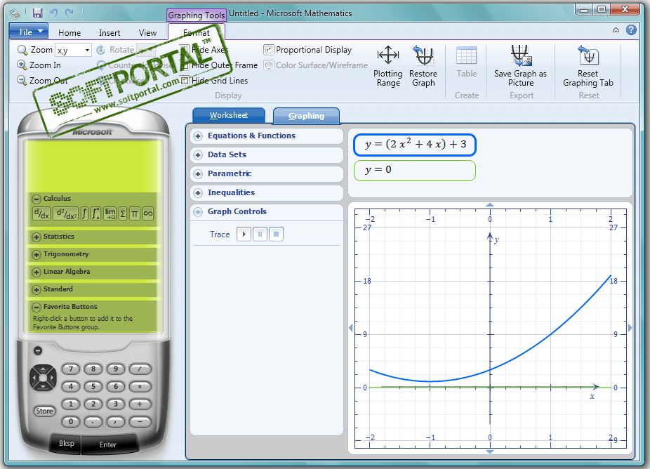 Microsoft Mathematics 4.0