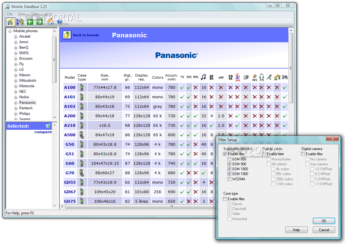 Mobile DataBase 1.25