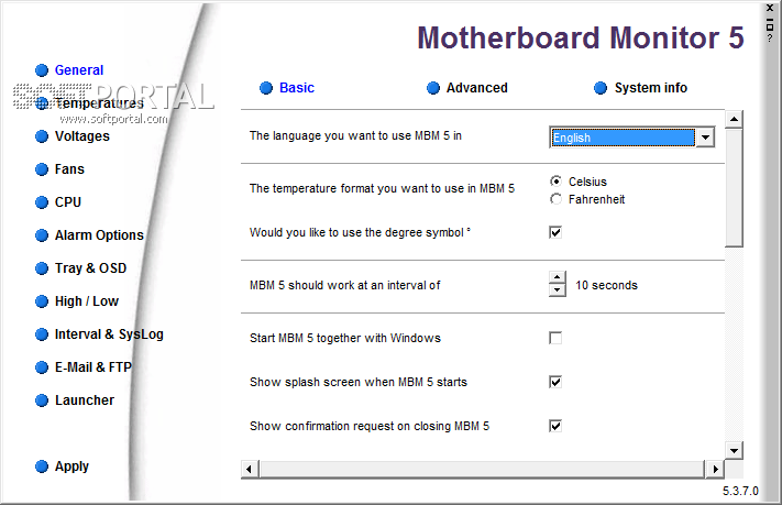 MotherBoard Monitor 5.3.7.0