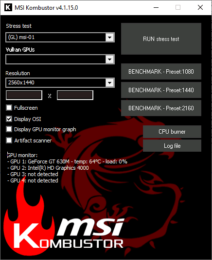 MSI Kombustor 4.1.15.0 / 2.6.0