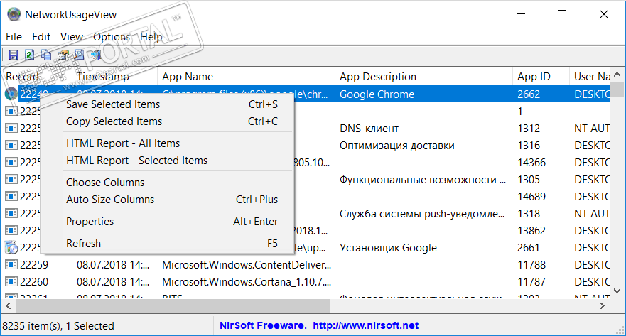 NetworkUsageView 1.26