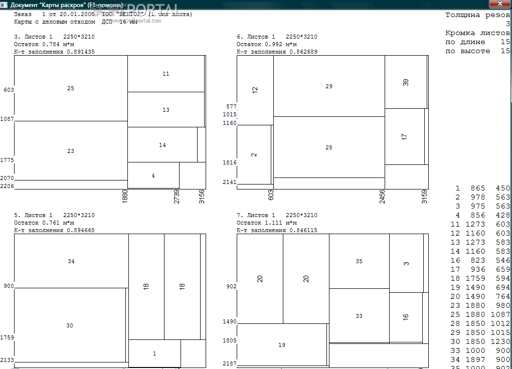 Furniture cutting program 4.19