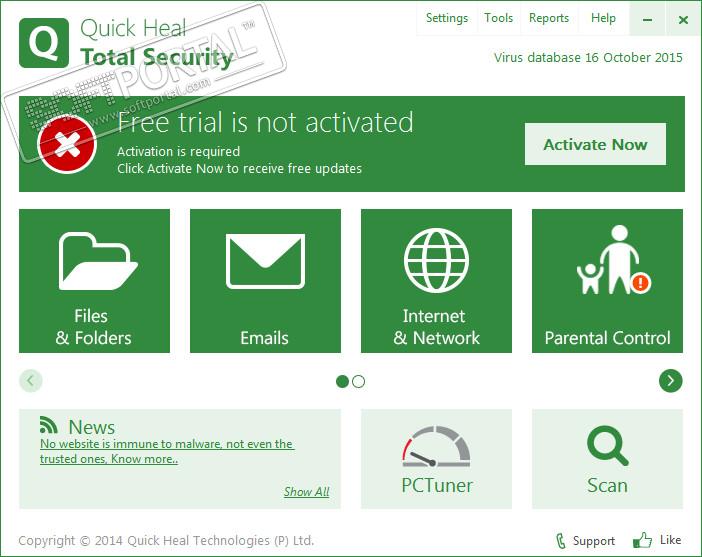 Quick Heal Total Security 16.00 (9.0.24.3)