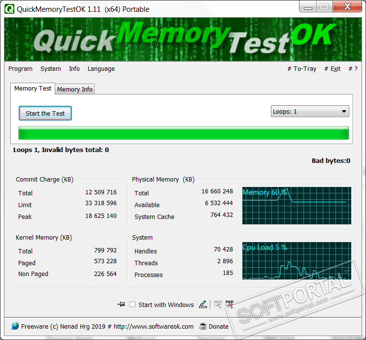 QuickMemoryTestOK 3.55