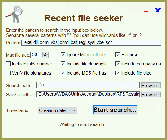 Recent File Seeker 1.0