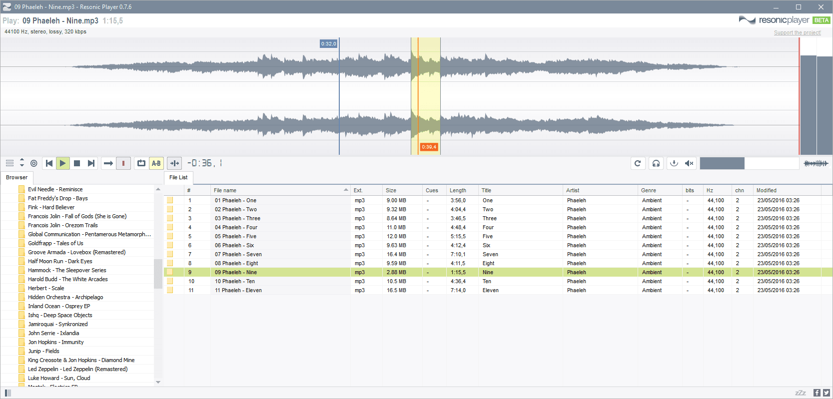 Resonic Player 0.9.3.1806