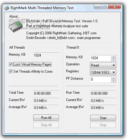 RightMark Memory Analyzer 3.8