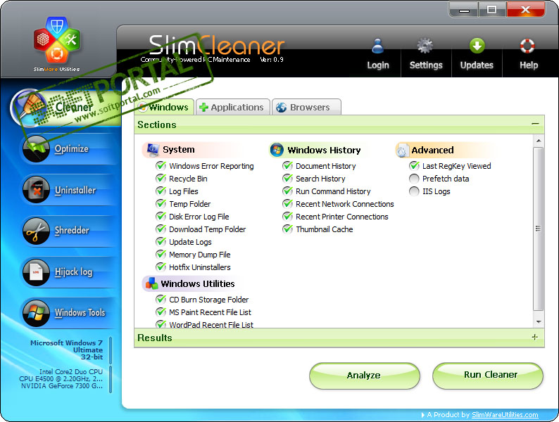 SlimCleaner 4.0.29198.40259