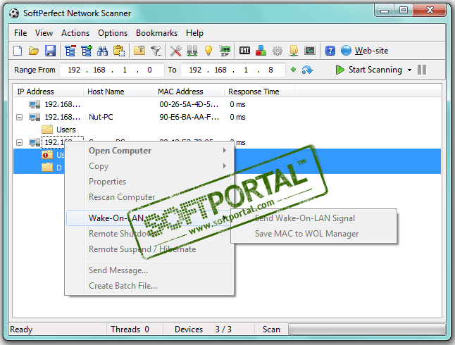 SoftPerfect Network Scanner 7.3.0