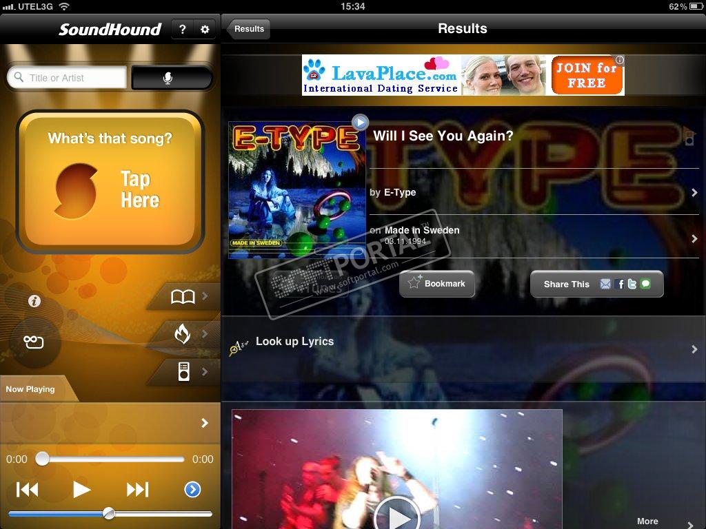 SoundHound 9.9.1 for iPad, iPhone