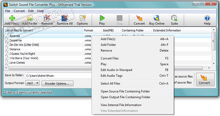 Switch Audio File Converter 9.53