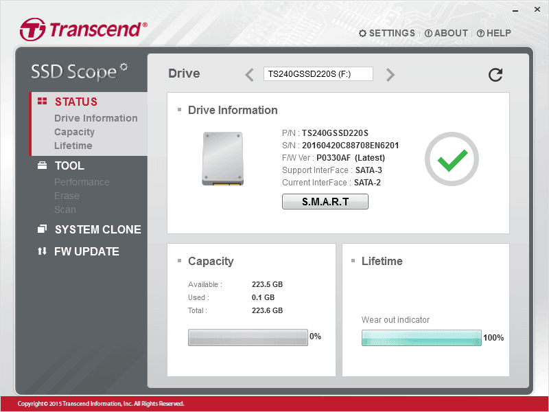 Transcend SSD Scope 4.4