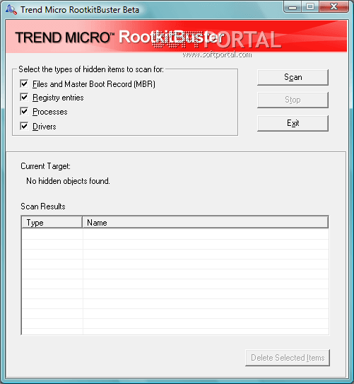 Trend Micro RootkitBuster 5.0.1212 beta / 5.0.1203 beta