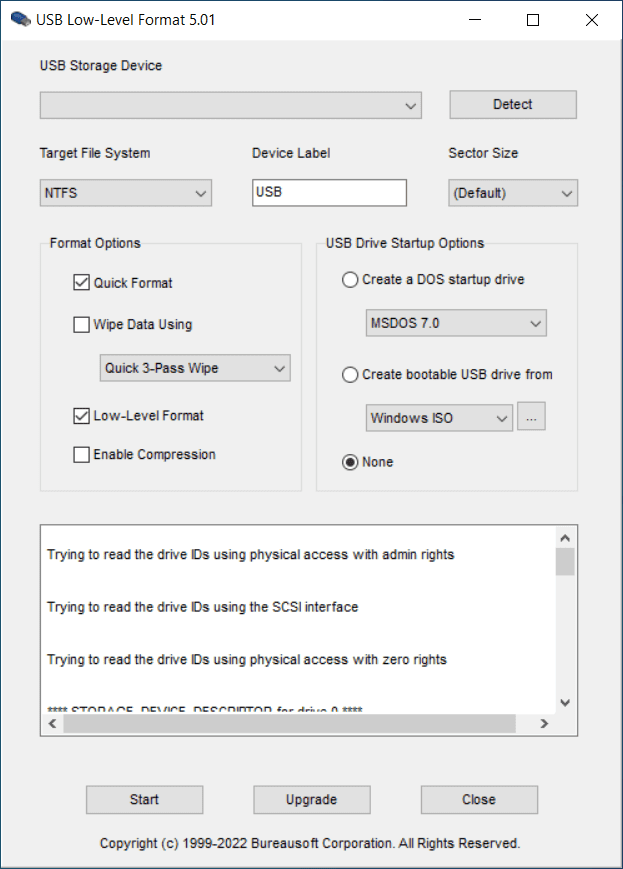 USB Low-Level Format 5.01