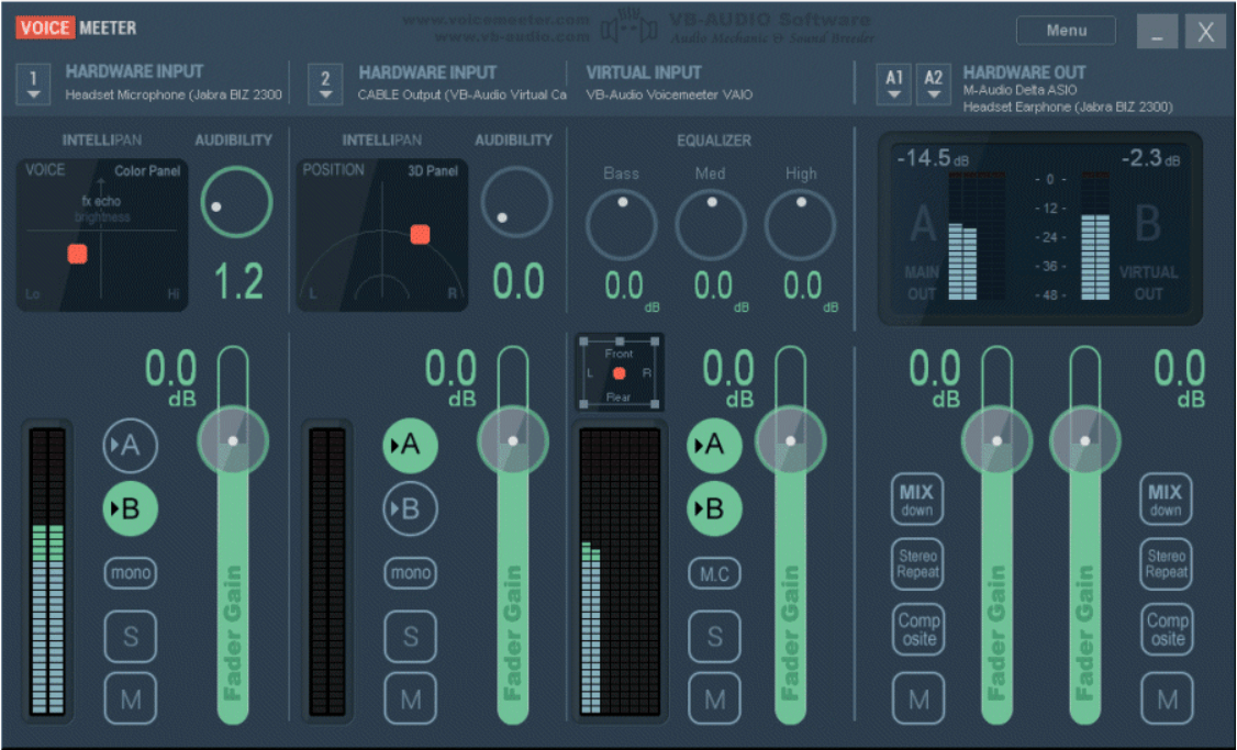 Voicemeeter Virtual Audio Mixer 1.0.7.4