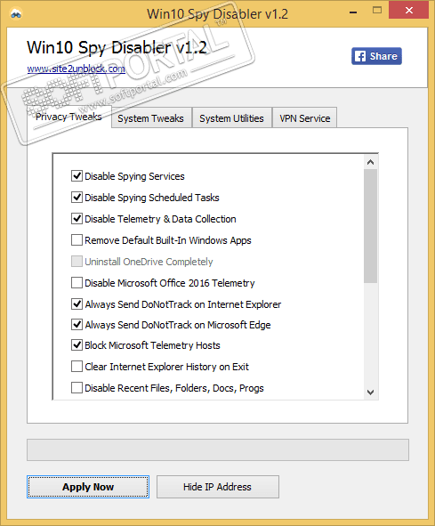 Win10 Spy Disabler 1.5