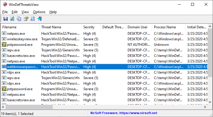 WinDefThreatsView 1.12