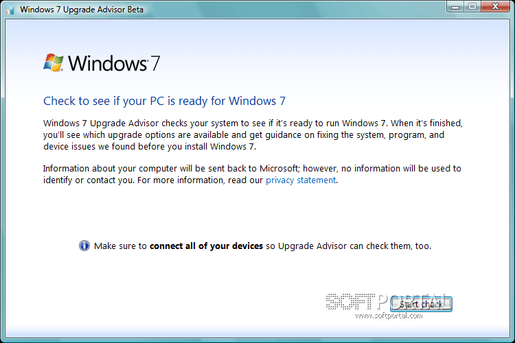 Windows 7 Upgrade Advisor 2.0.5002.0