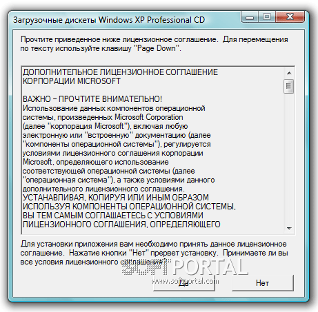 Windows XP: Bootable floppy disks for installation