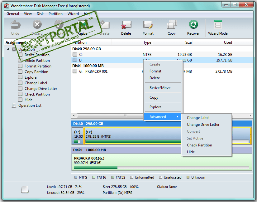 Wondershare Disk Manager Free 1.0.0