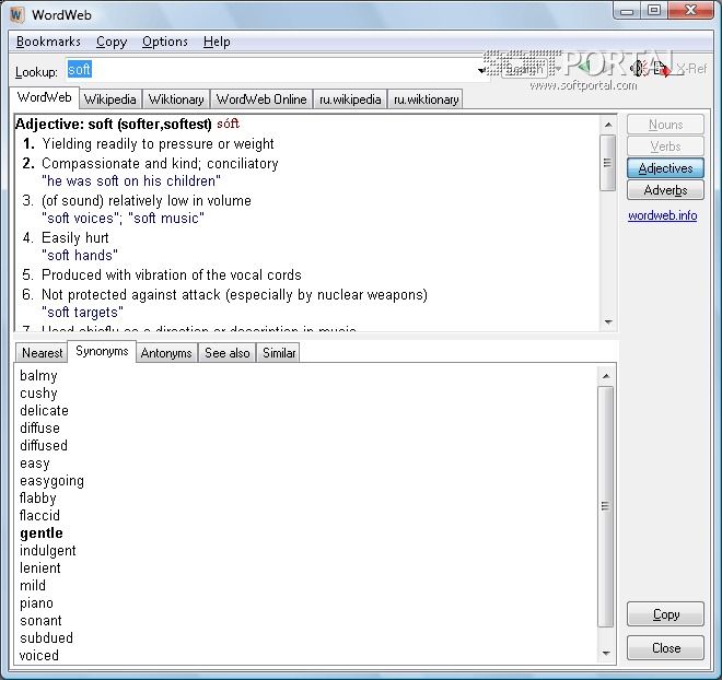 WordWeb 9.05